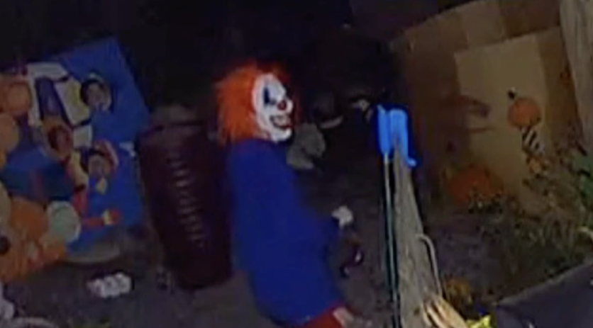 Thief in Pennywise Mask